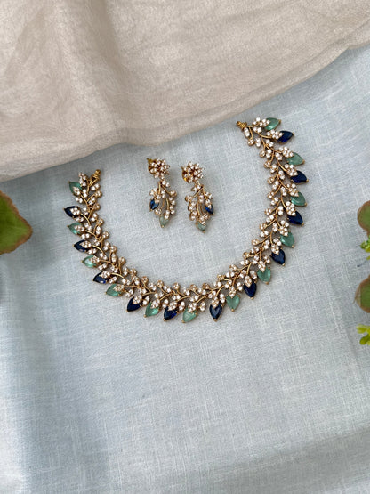 Luxurious Victorian Statement Short Necklace Set 702 - Mahilas