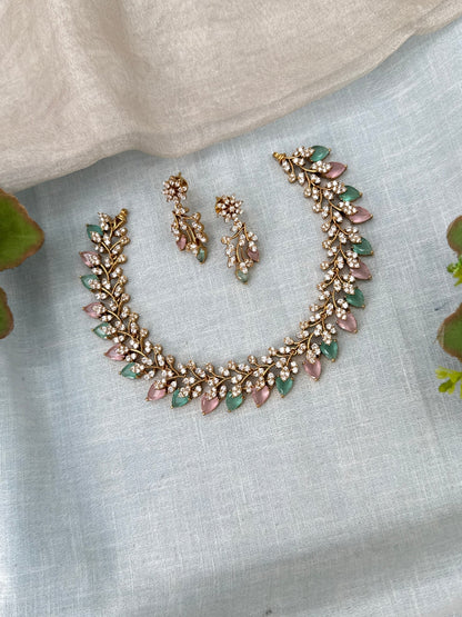 Luxurious Victorian Statement Short Necklace Set 703 - Mahilas