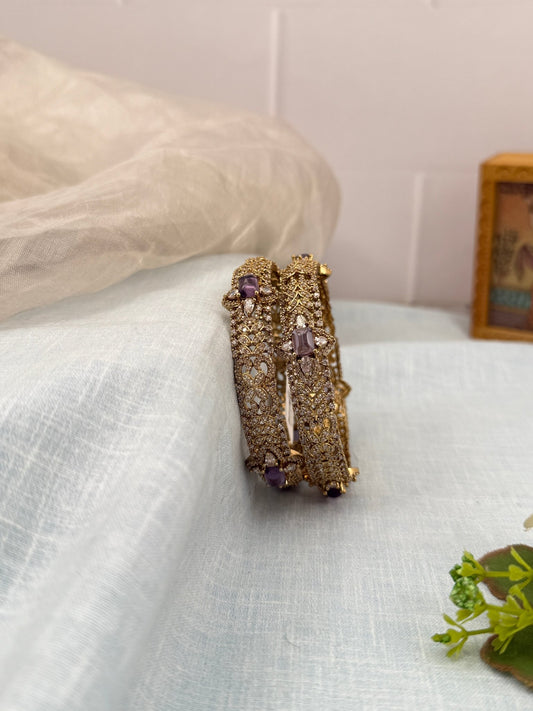 Luxurious Victorian Stone Bangles 7019 - Mahilas