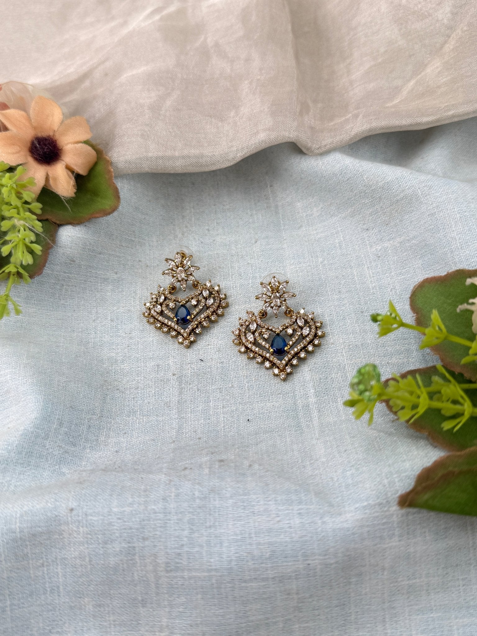 Luxurious Victorian Stone Earrings 0287 - Mahilas