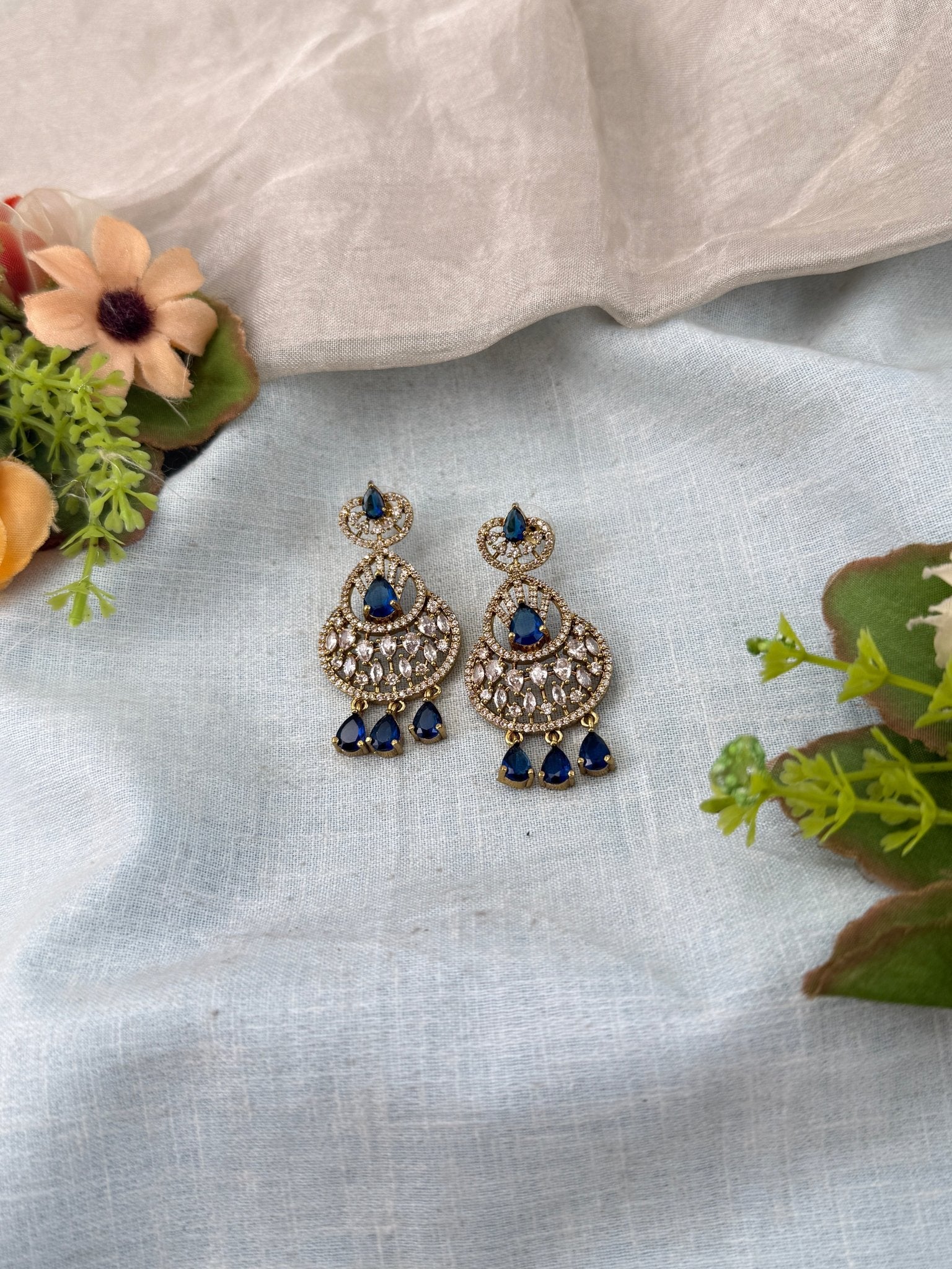 Luxurious Victorian Stone Earrings 0288 - Mahilas