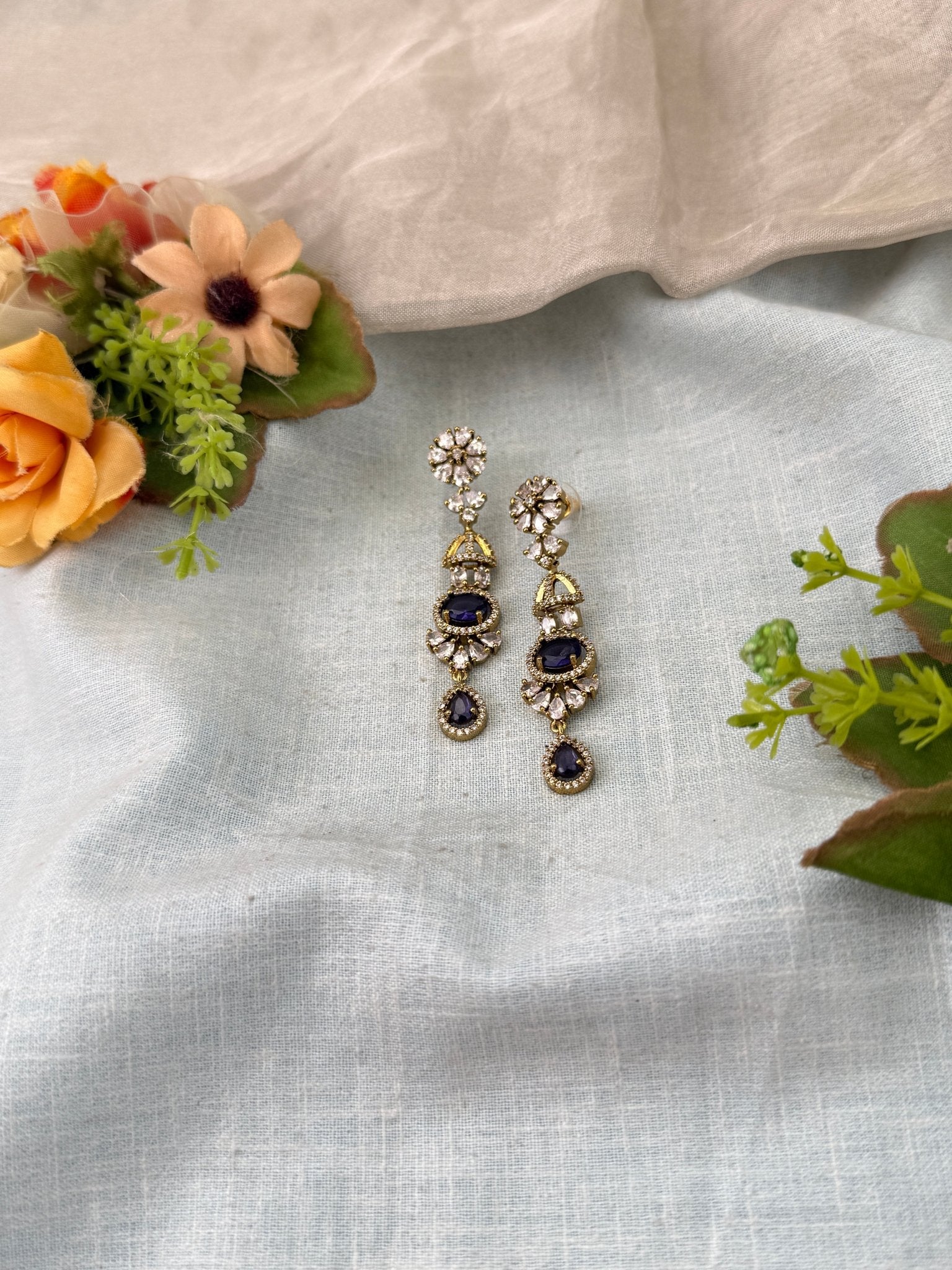 Luxurious Victorian Stone Earrings 0304 - Mahilas