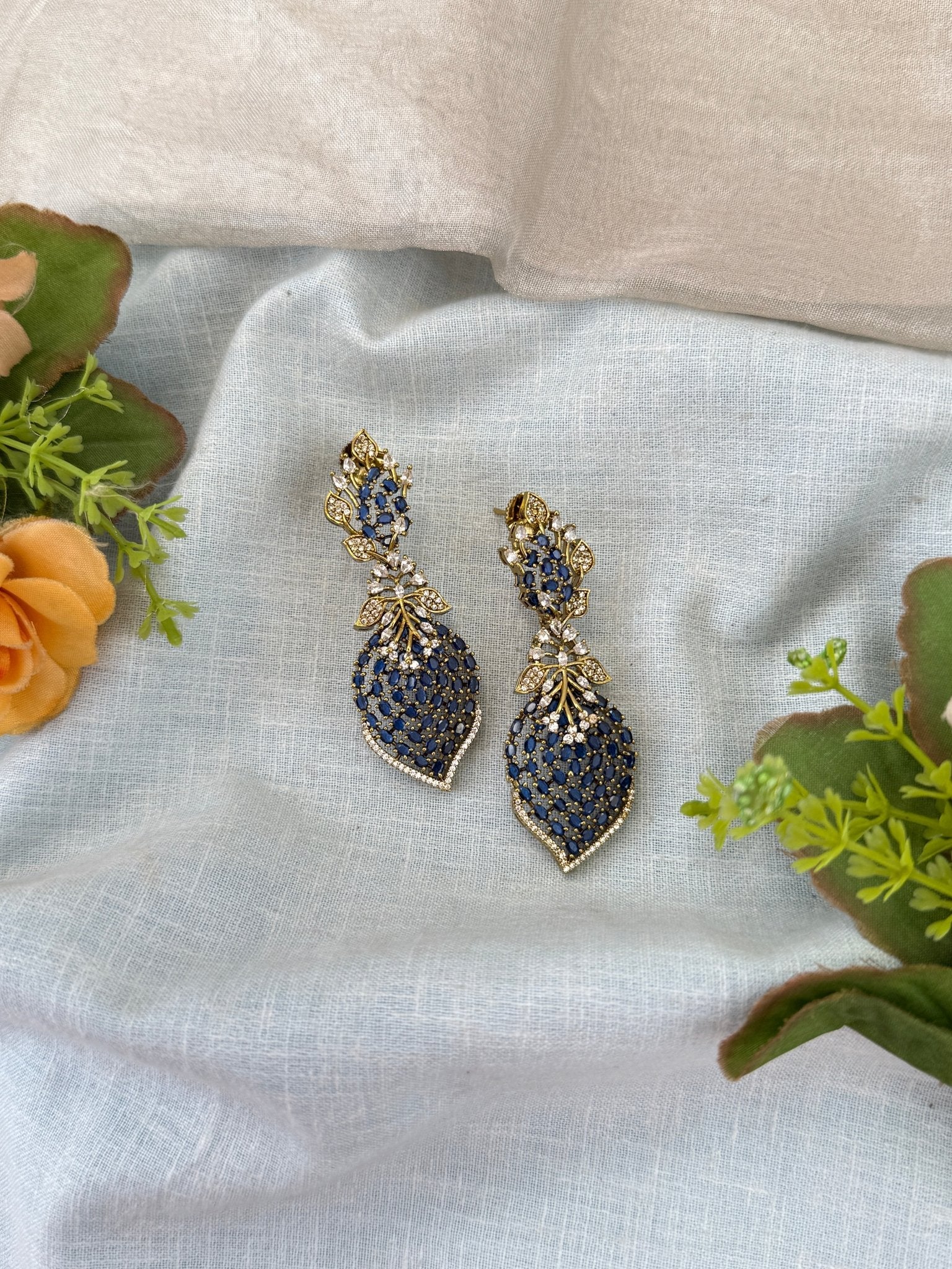 Luxurious Victorian Stone Earrings 0326 - Mahilas