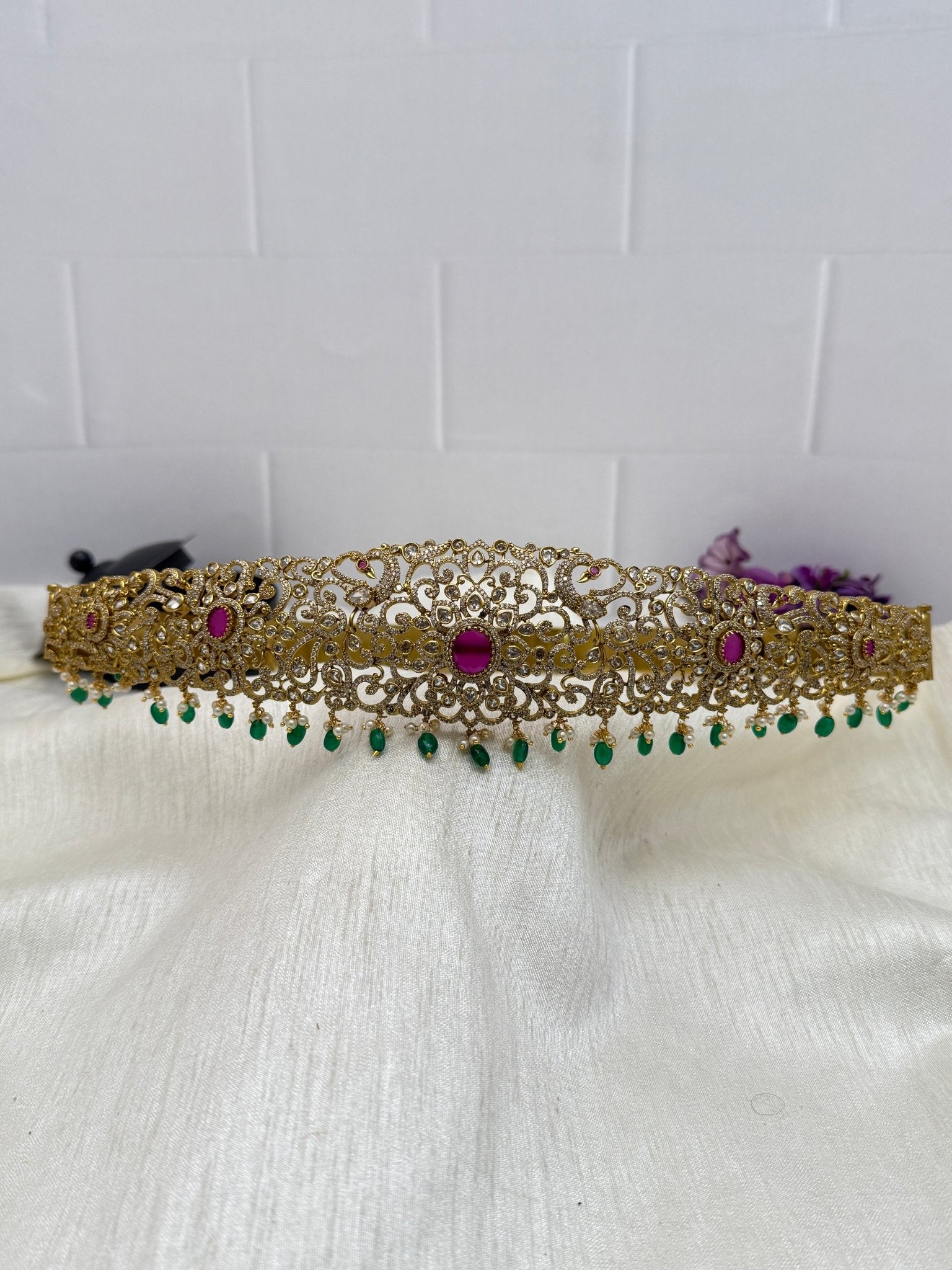 Luxurious Victorian Vaddanam Kamarbandh 6925 - Mahilas