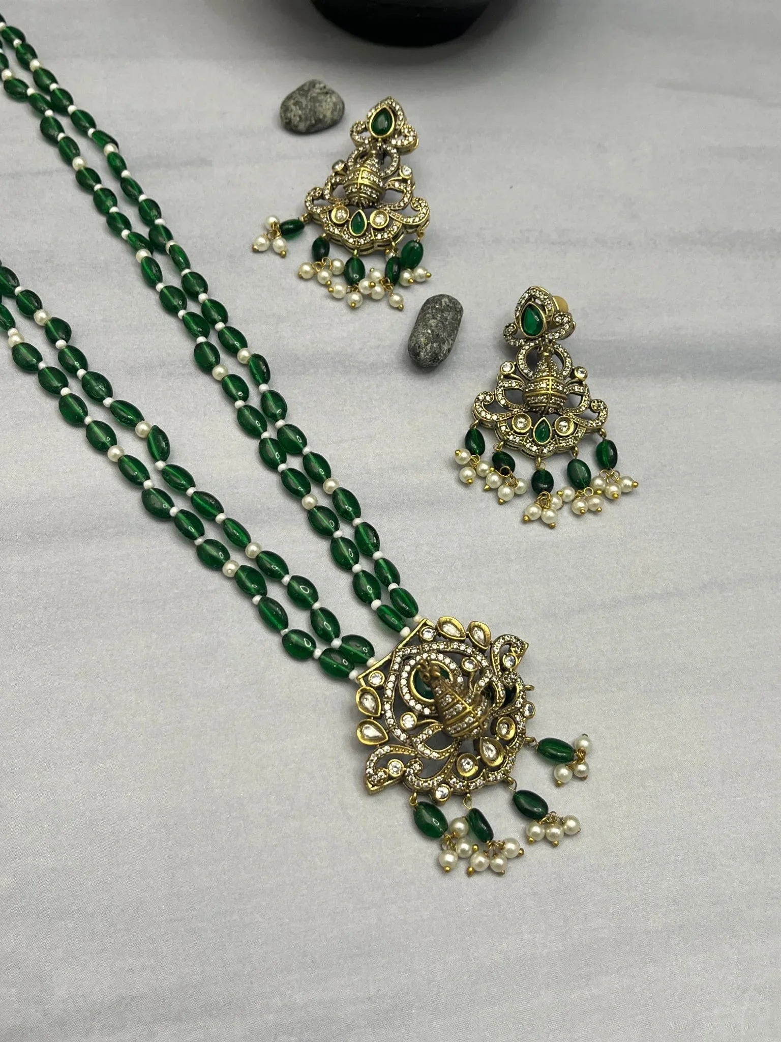 Peacock Long Necklace 1401 - Mahilas