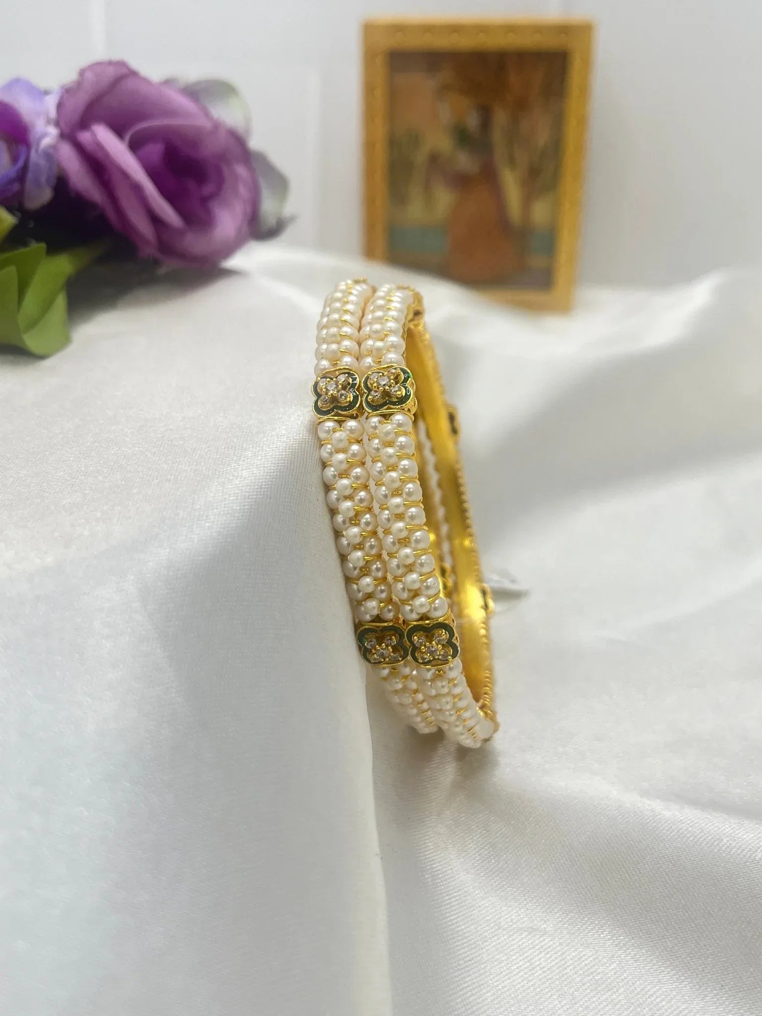 Pearl Bangles Set 002 - Mahilas