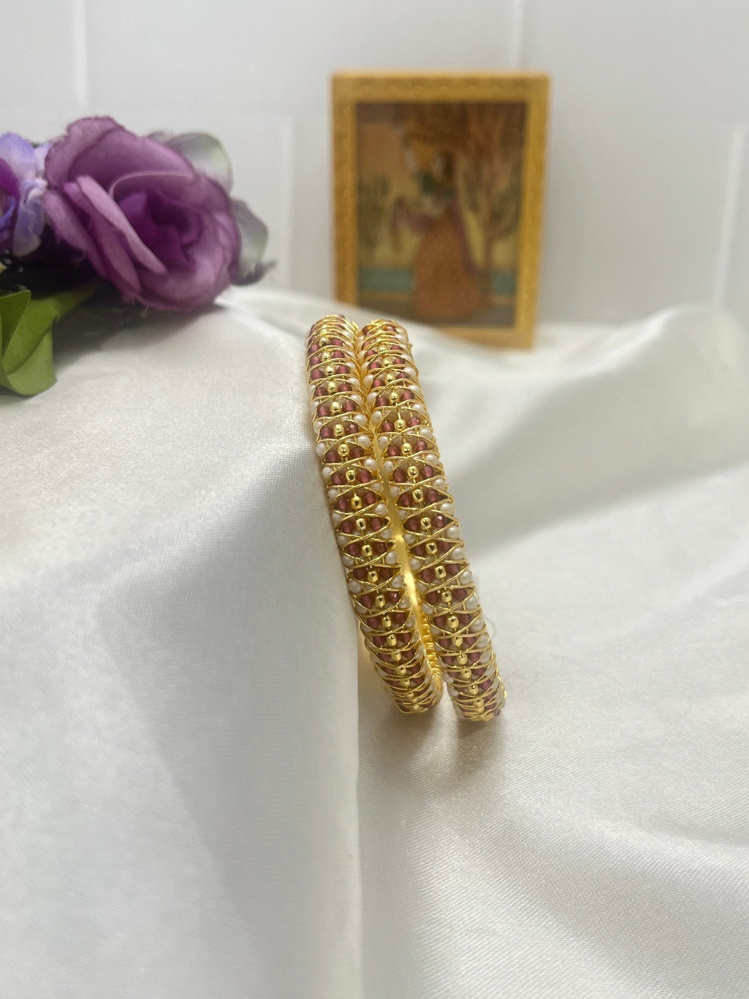 Pearl Bangles Set 009 - Mahilas