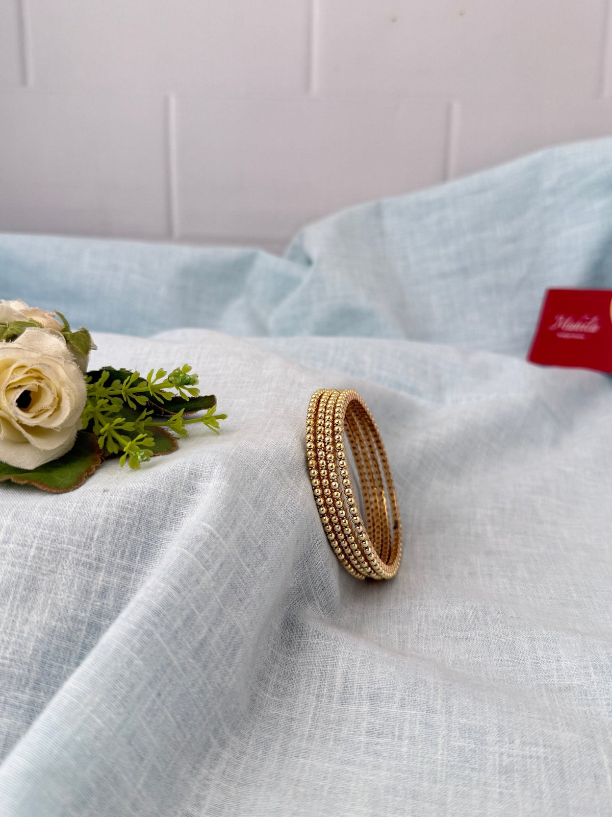 Pearl Premium Kada Bangles Set Of 4| B0343 - Mahilas