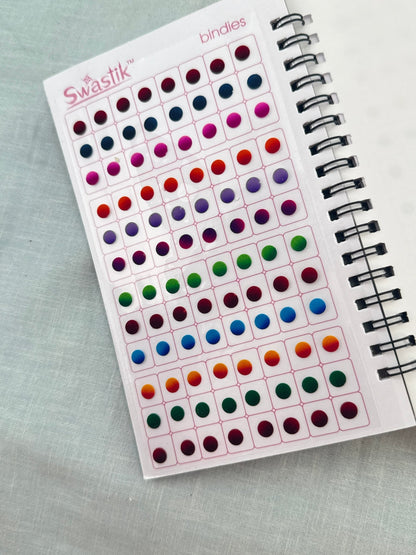 Premium Bindi Book Shaded Multi Size & Color 59 - Mahilas