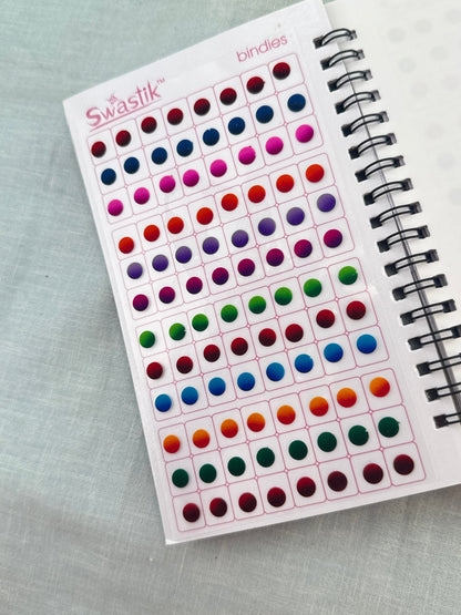 Premium Bindi Book Shaded Multi Size & Color 59 - Mahilas