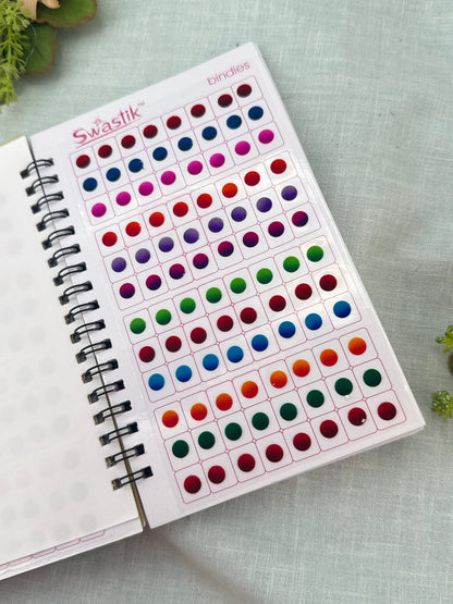 Premium Bindi Book Shaded Multi Size & Color 59 - Mahilas