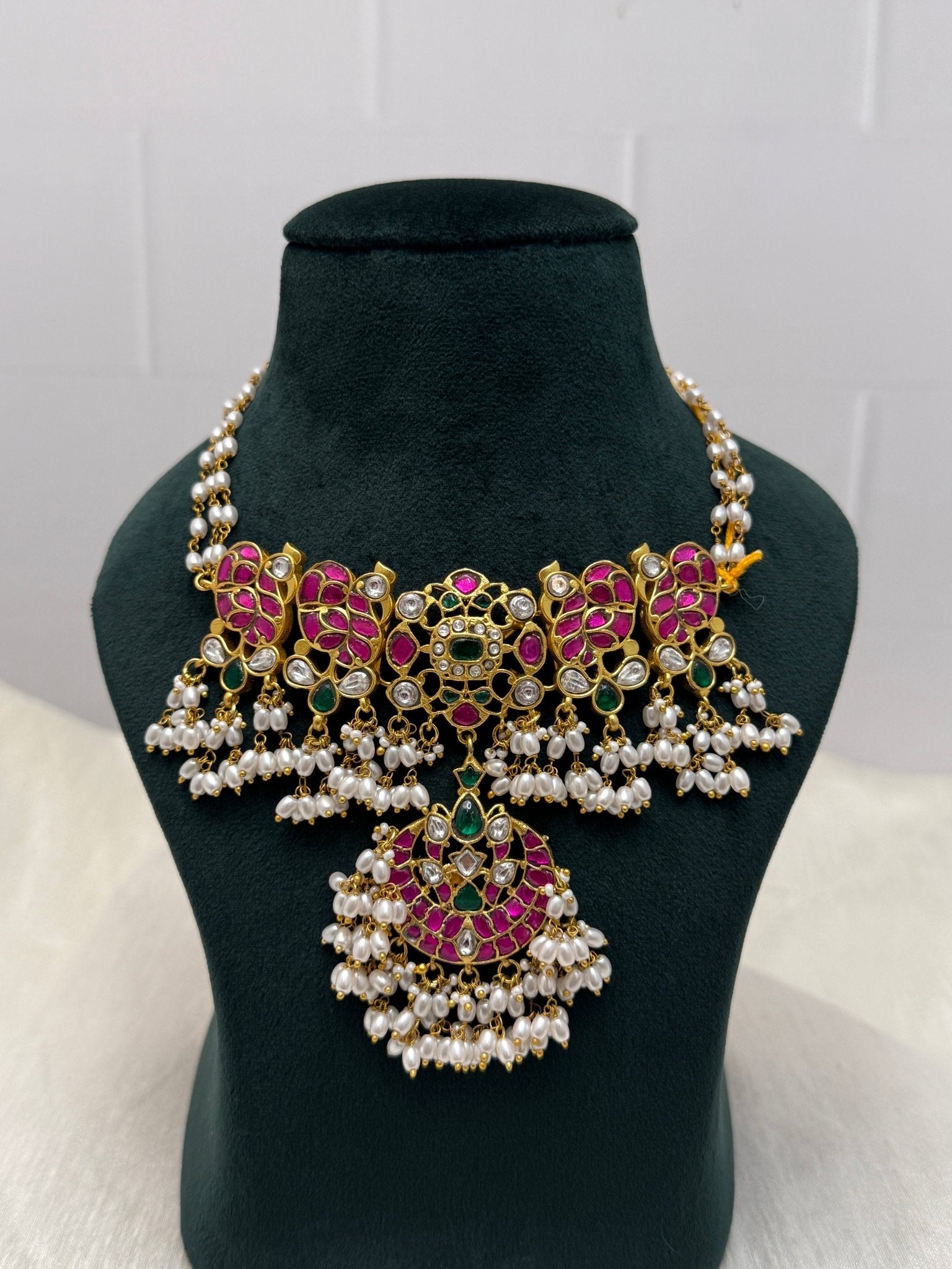 Premium Jadau Kundan Choker Necklace 350 - Mahilas
