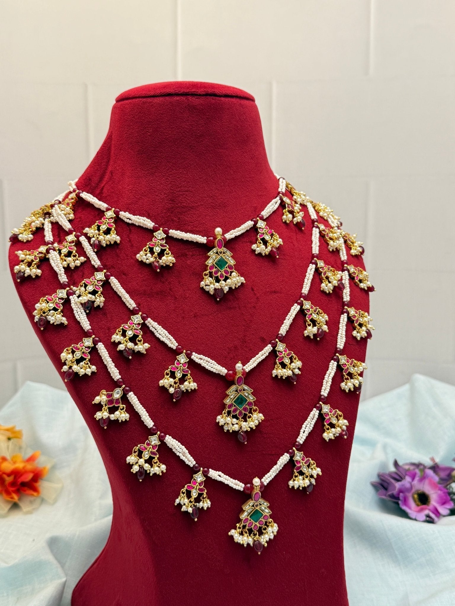 Premium Jadau Kundan Necklace 420 - Mahilas