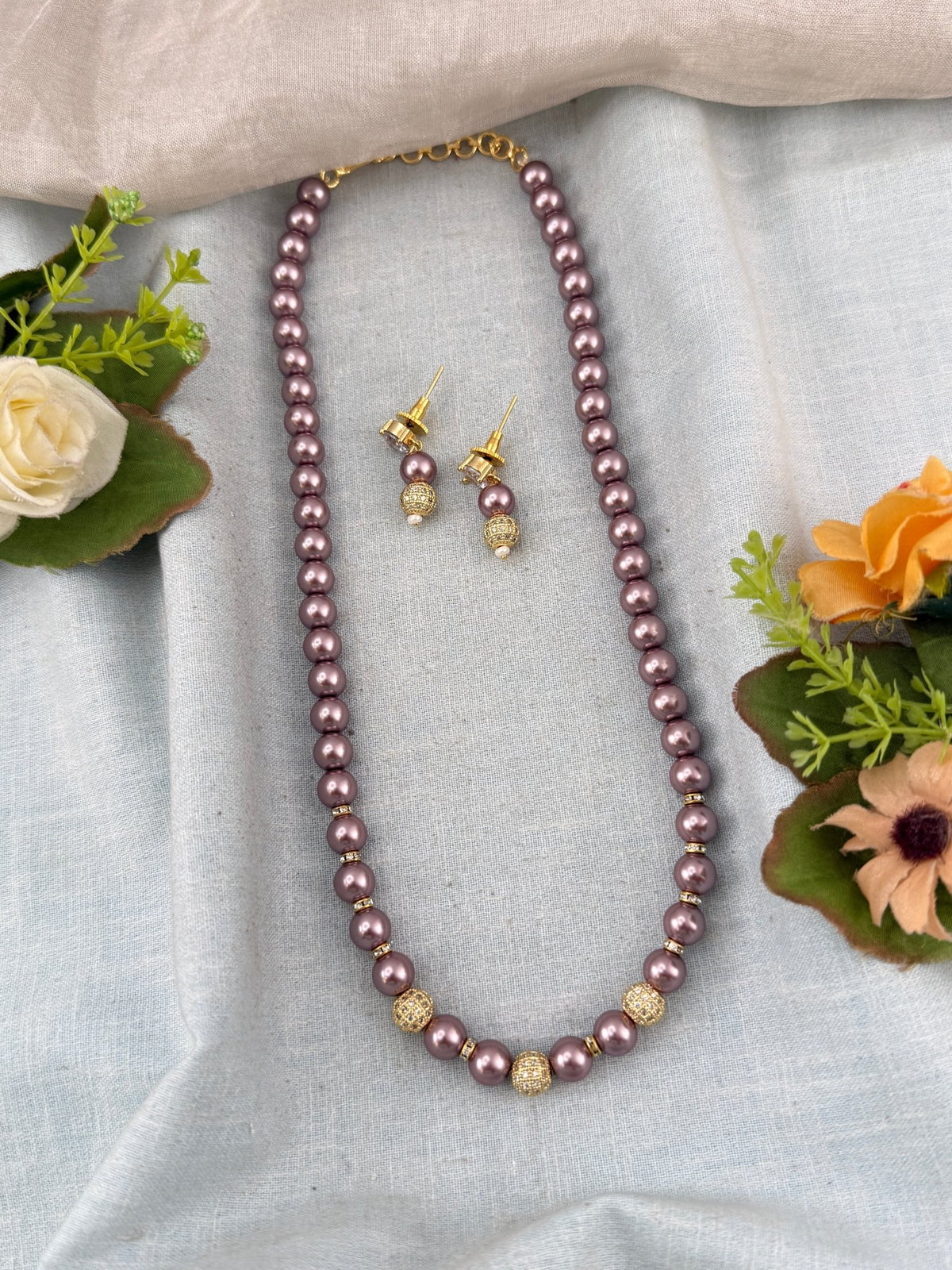 Premium Layer Pearl Mala Necklace | N0360 - Mahilas