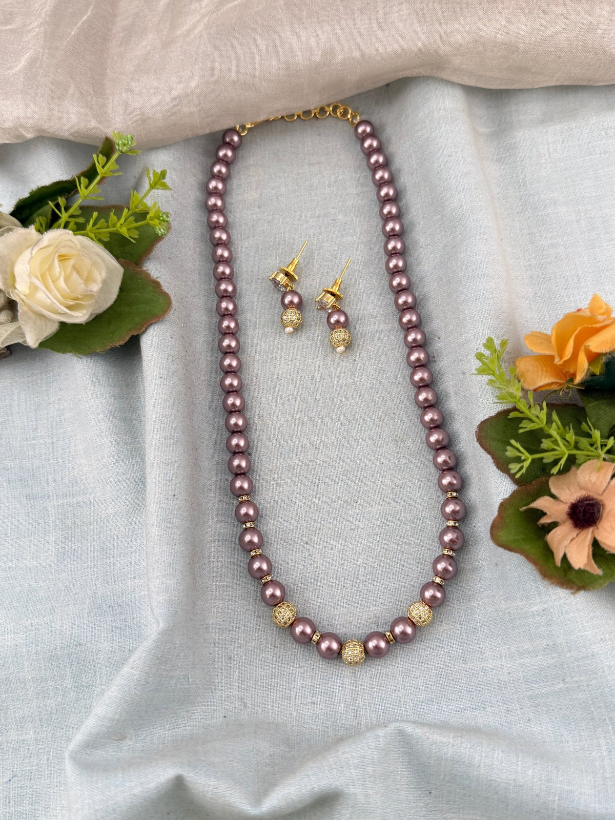 Premium Layer Pearl Mala Necklace | N0360 - Mahilas