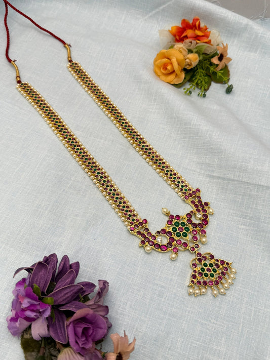 Premium Temple Long Necklace 009 - Mahilas