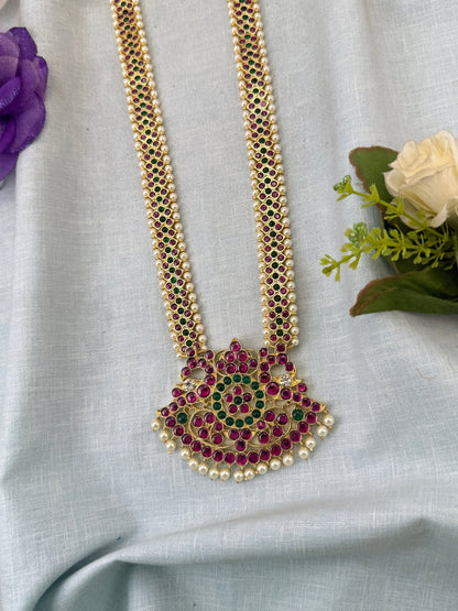 Pure Brass Kemp Temple Long Necklace 053 - Mahilas