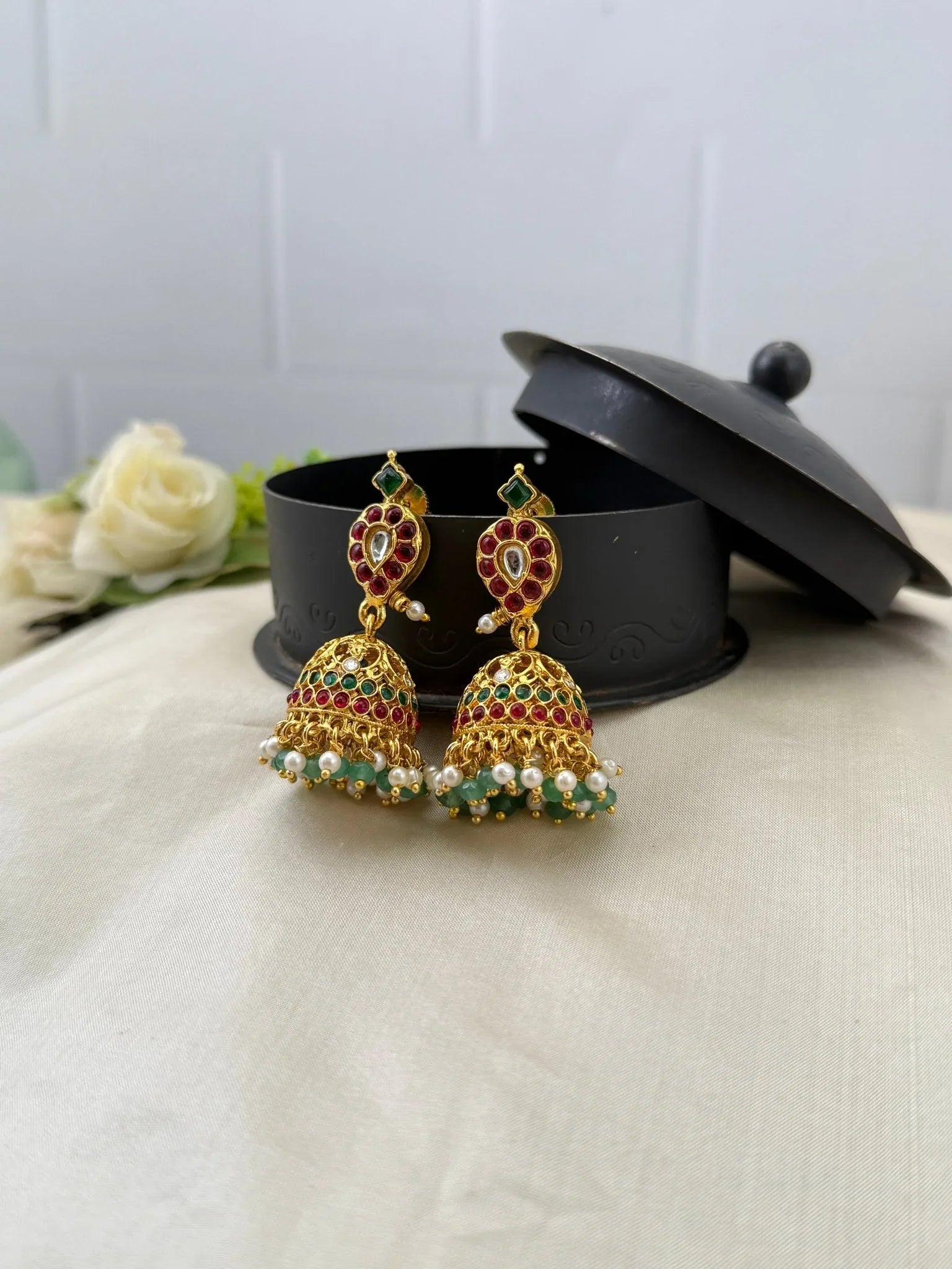 Rioyal Antique Jhumka Earrings 0405 - Mahilas