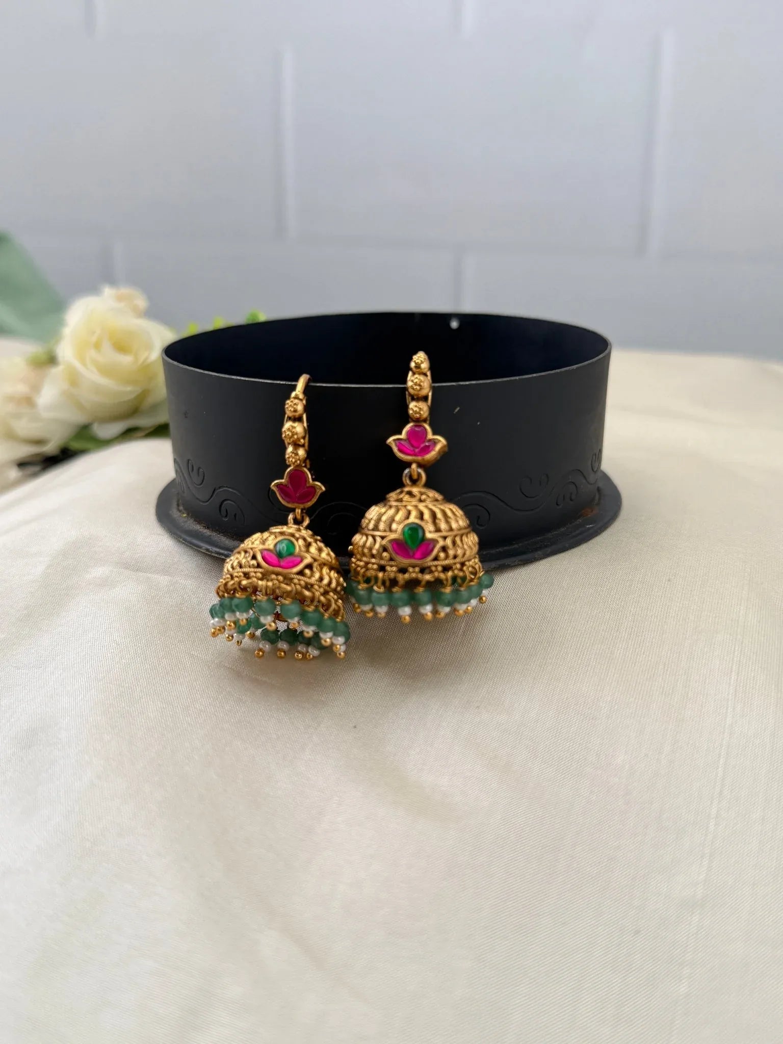 Rioyal Antique Jhumka Earrings 0407 - Mahilas