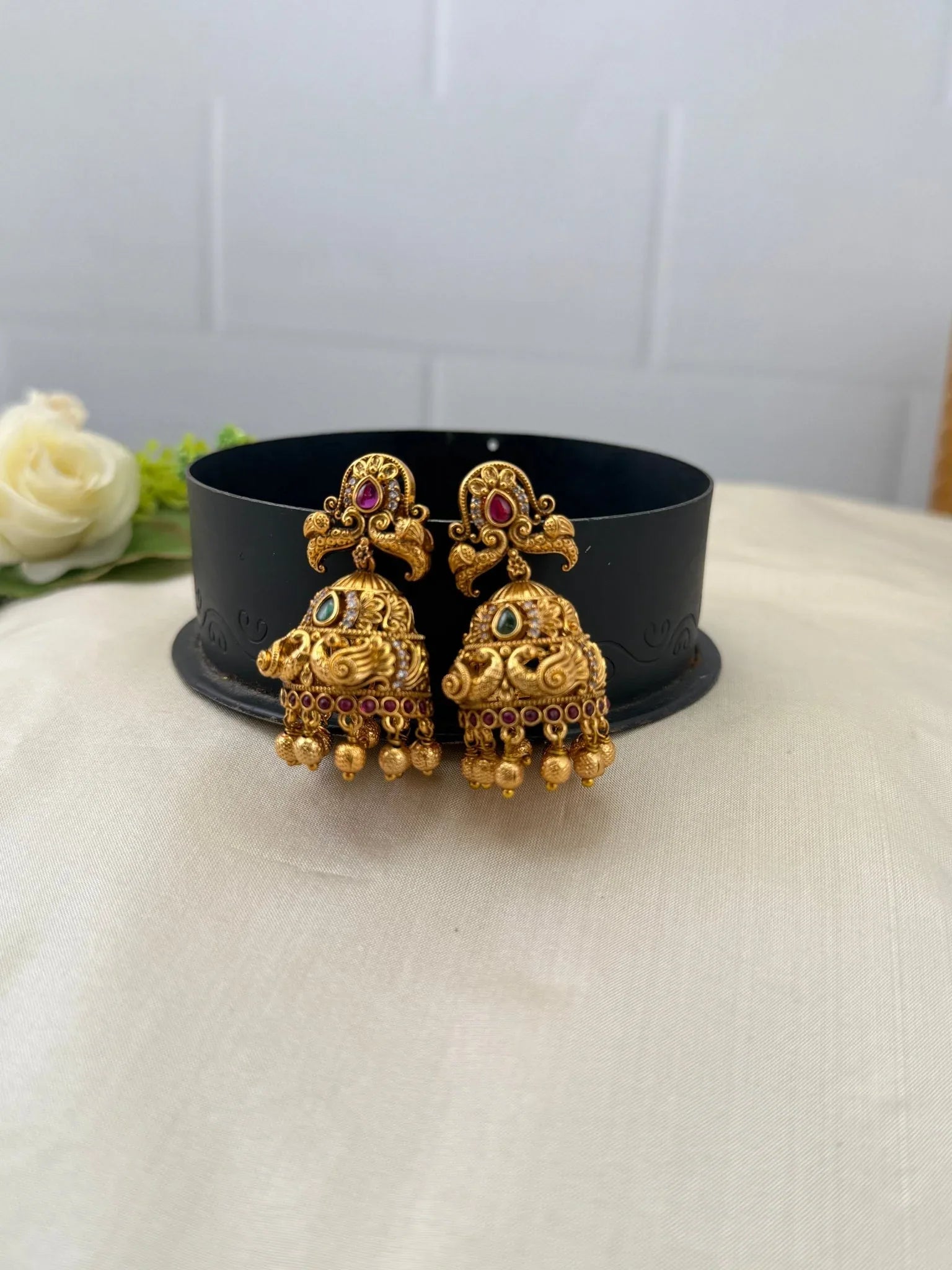 Rioyal Antique Jhumka Earrings 0409 - Mahilas