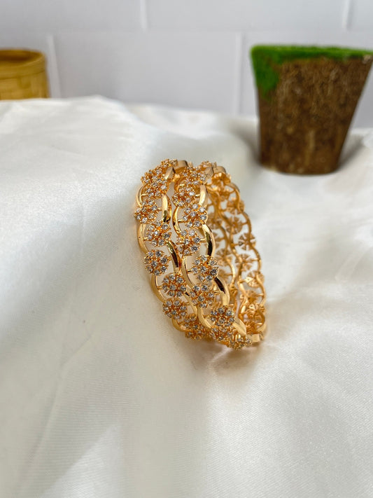 Rose Gold Stone Bangle 1264 - Mahilas