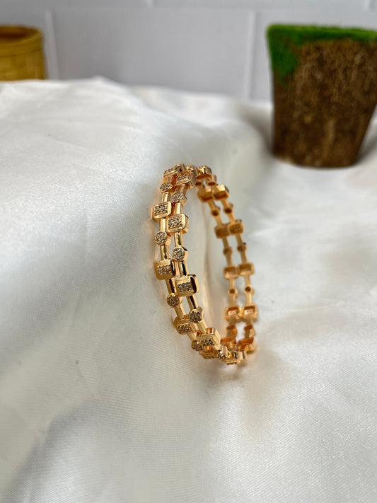 Rose Gold Stone Bangle 1270 - Mahilas