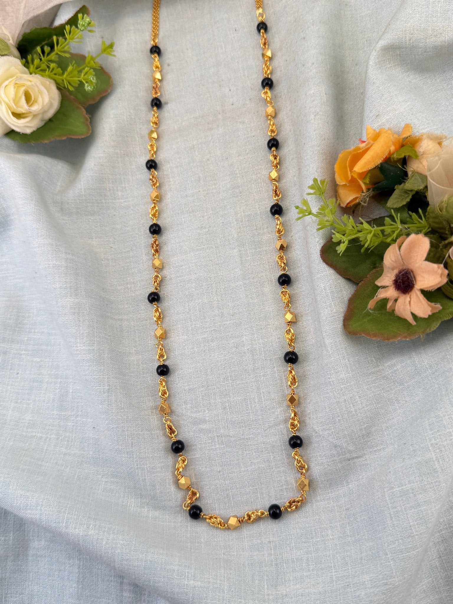Royal Antique Beads Gold Chain 012 - Mahilas