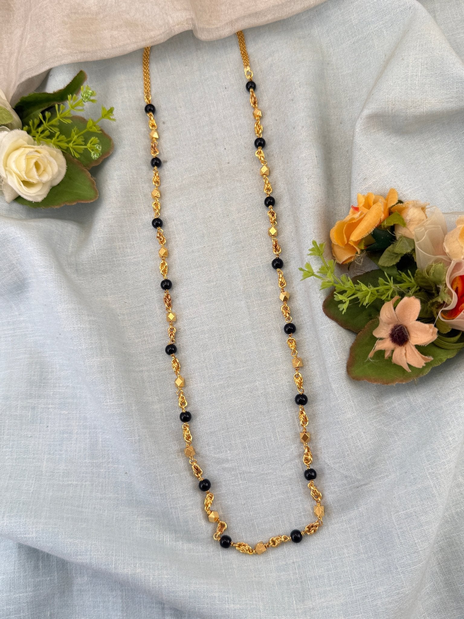 Royal Antique Beads Gold Chain 012 - Mahilas