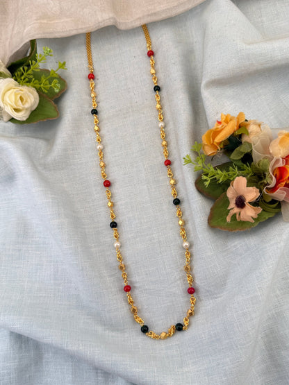 Royal Antique Beads Navaratna Chain 011 - Mahilas