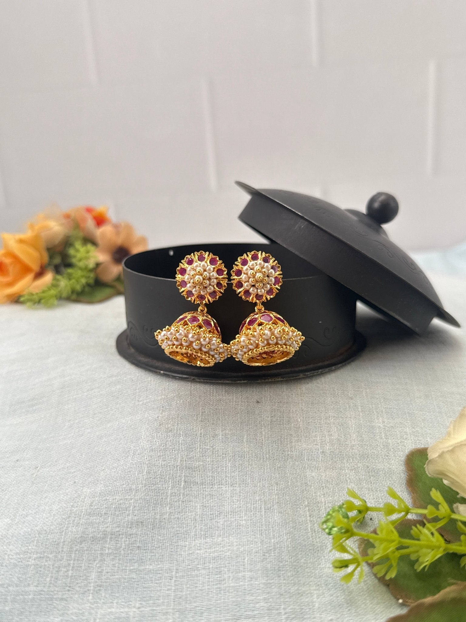 Royal Antique Bellimoda Jhumka 1055 - Mahilas