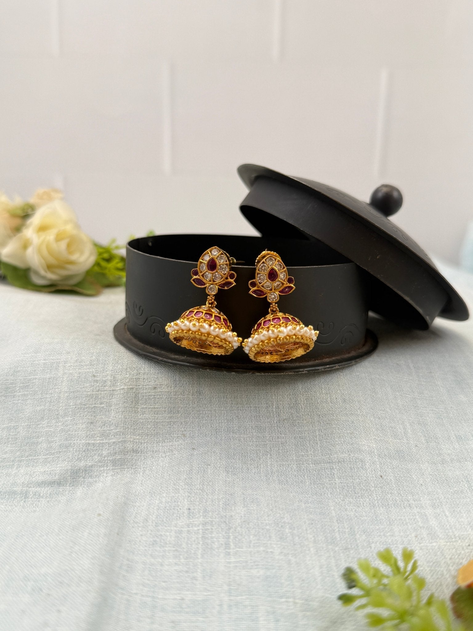 Royal Antique Bellimoda Jhumka Earrings 0850 - Mahilas