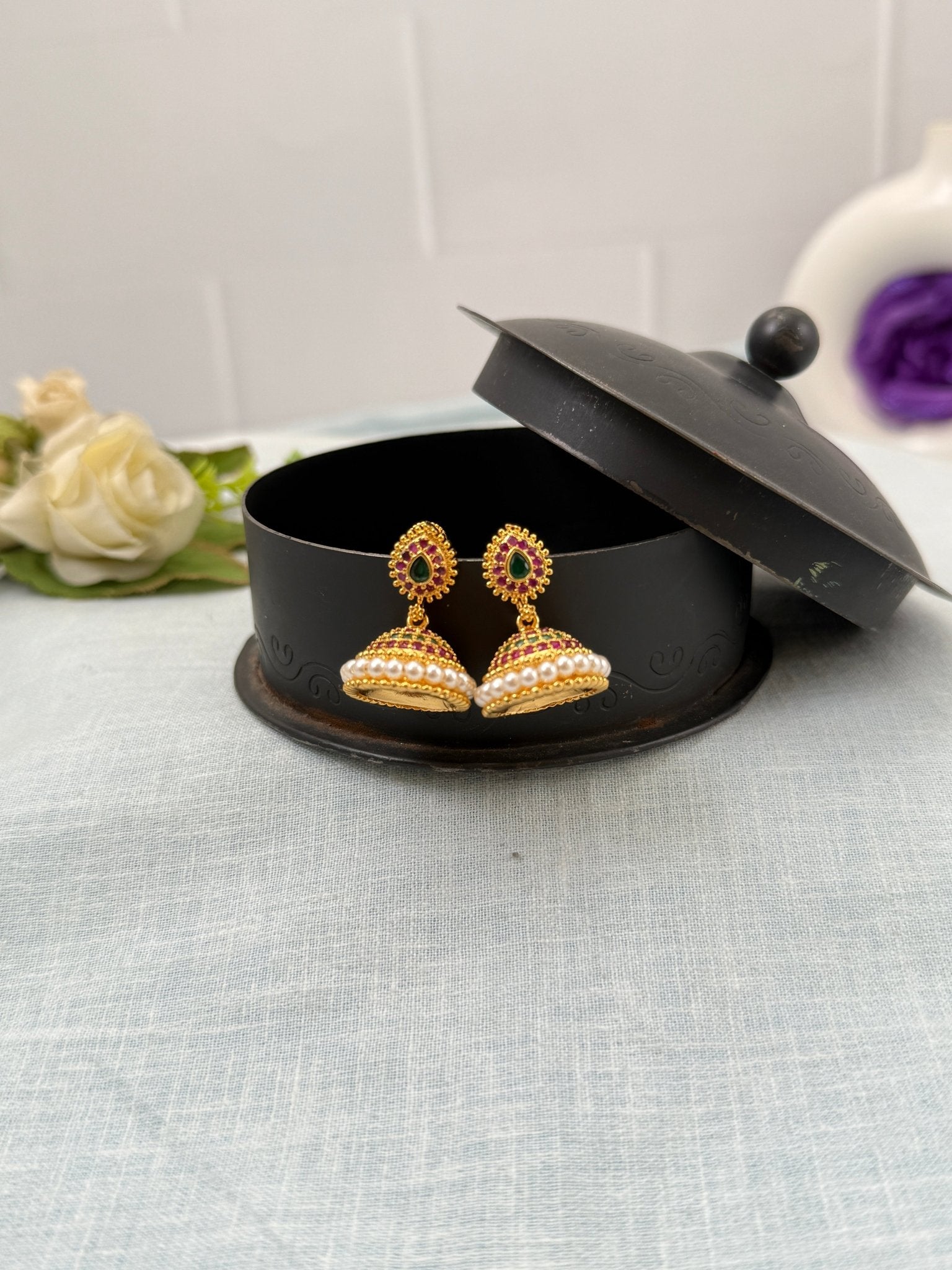 Royal Antique Bellimoda Jhumka Earrings 0946 - Mahilas