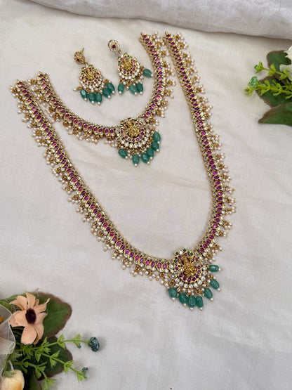 Royal Antique Bridesmaid Necklace Set 726 - Mahilas