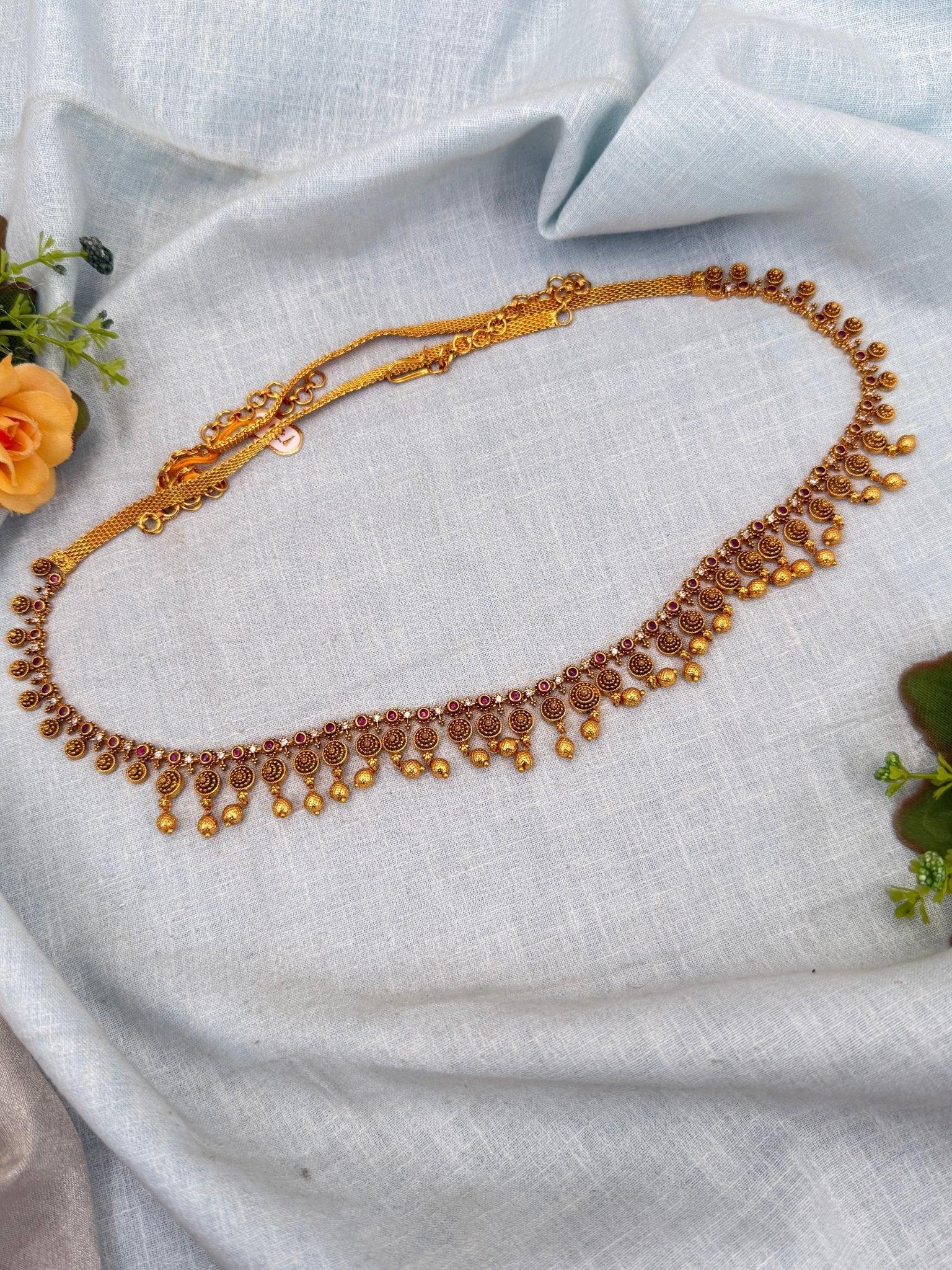 Royal Antique Chain Type Vaddanam Kamarbandh 7207 - Mahilas