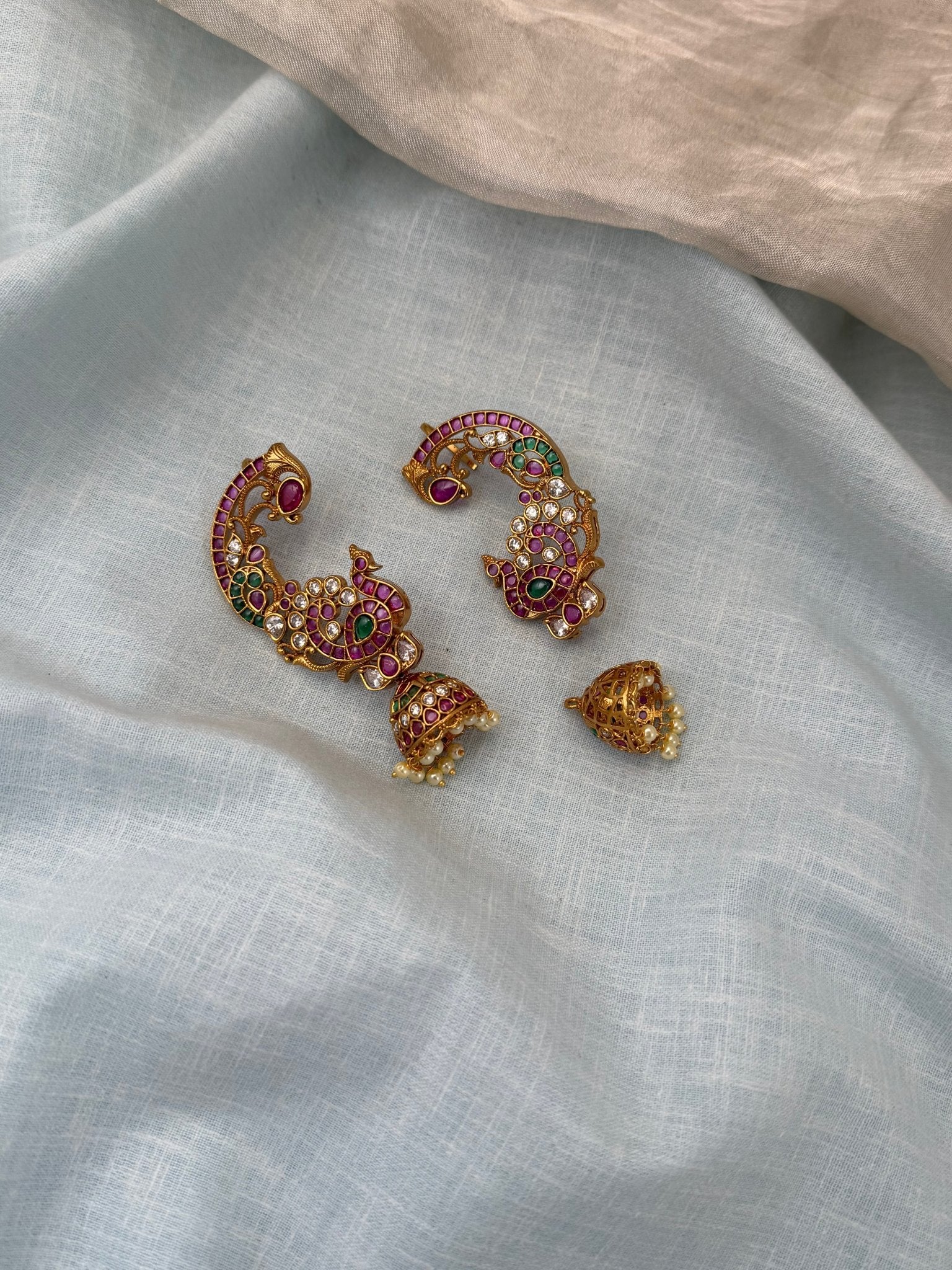 Royal Antique Detachable Earcuff Earrings 1115 - Mahilas