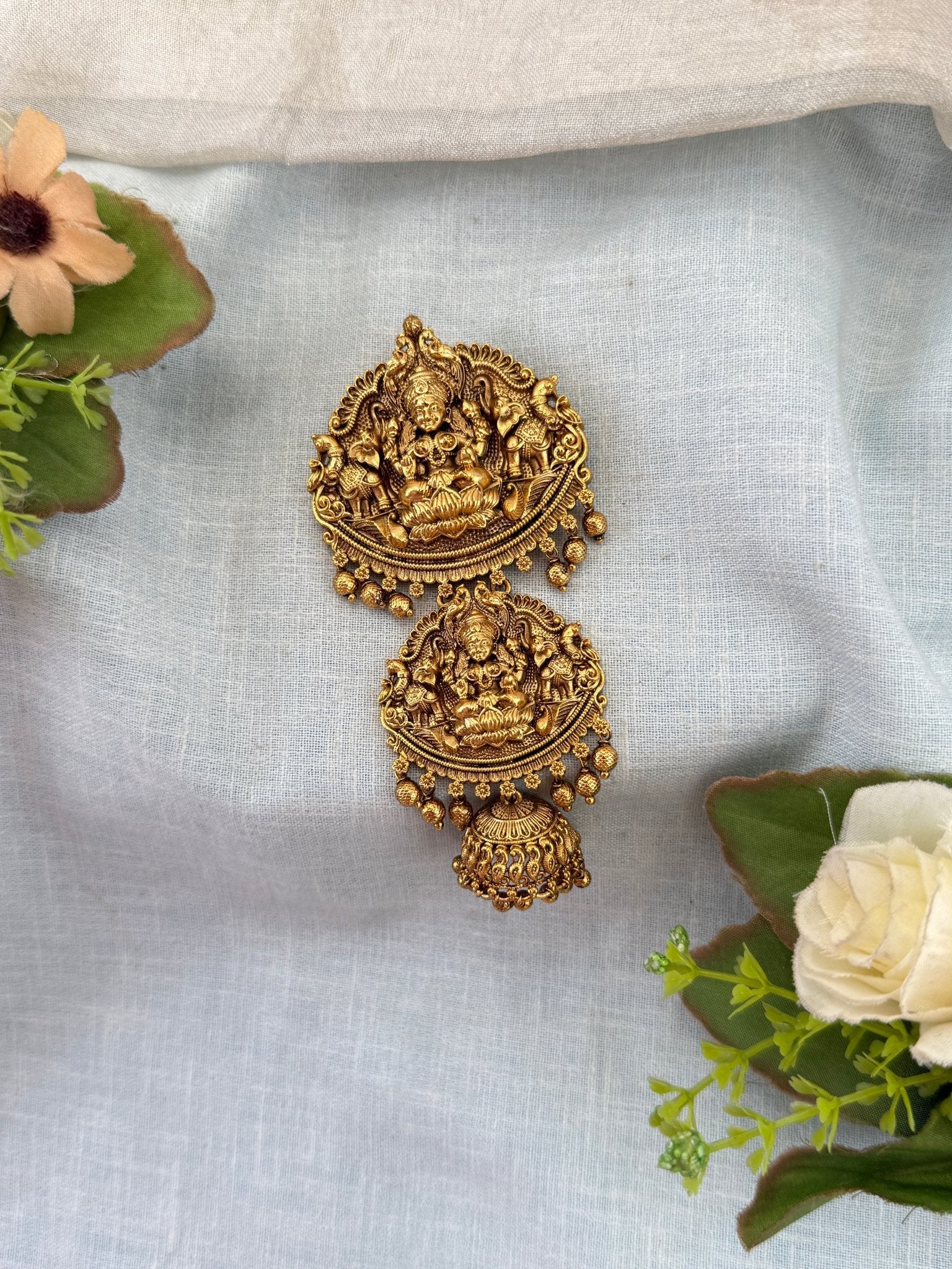 Royal Antique Gaja Lakshmi Jadebille 0143 - Mahilas