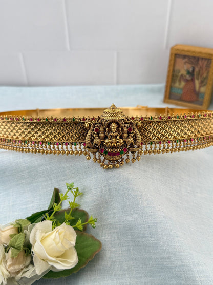 Royal Antique Gaja Lakshmi Vaddanam Kamarbandh 8118 - Mahilas