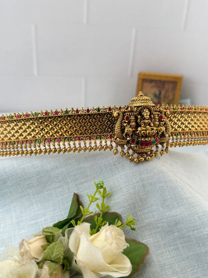 Royal Antique Gaja Lakshmi Vaddanam Kamarbandh 8118 - Mahilas