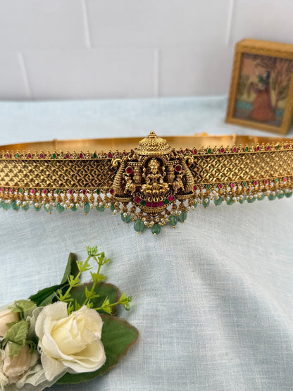 Royal Antique Gaja Lakshmi Vaddanam Kamarbandh 8119 - Mahilas