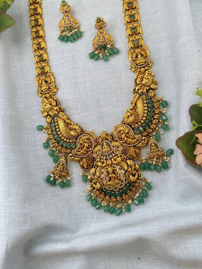 Royal Antique Grand Long Necklace Set 1152 - Mahilas