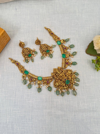 Royal Antique Hasli Short Necklace Set 764 - Mahilas