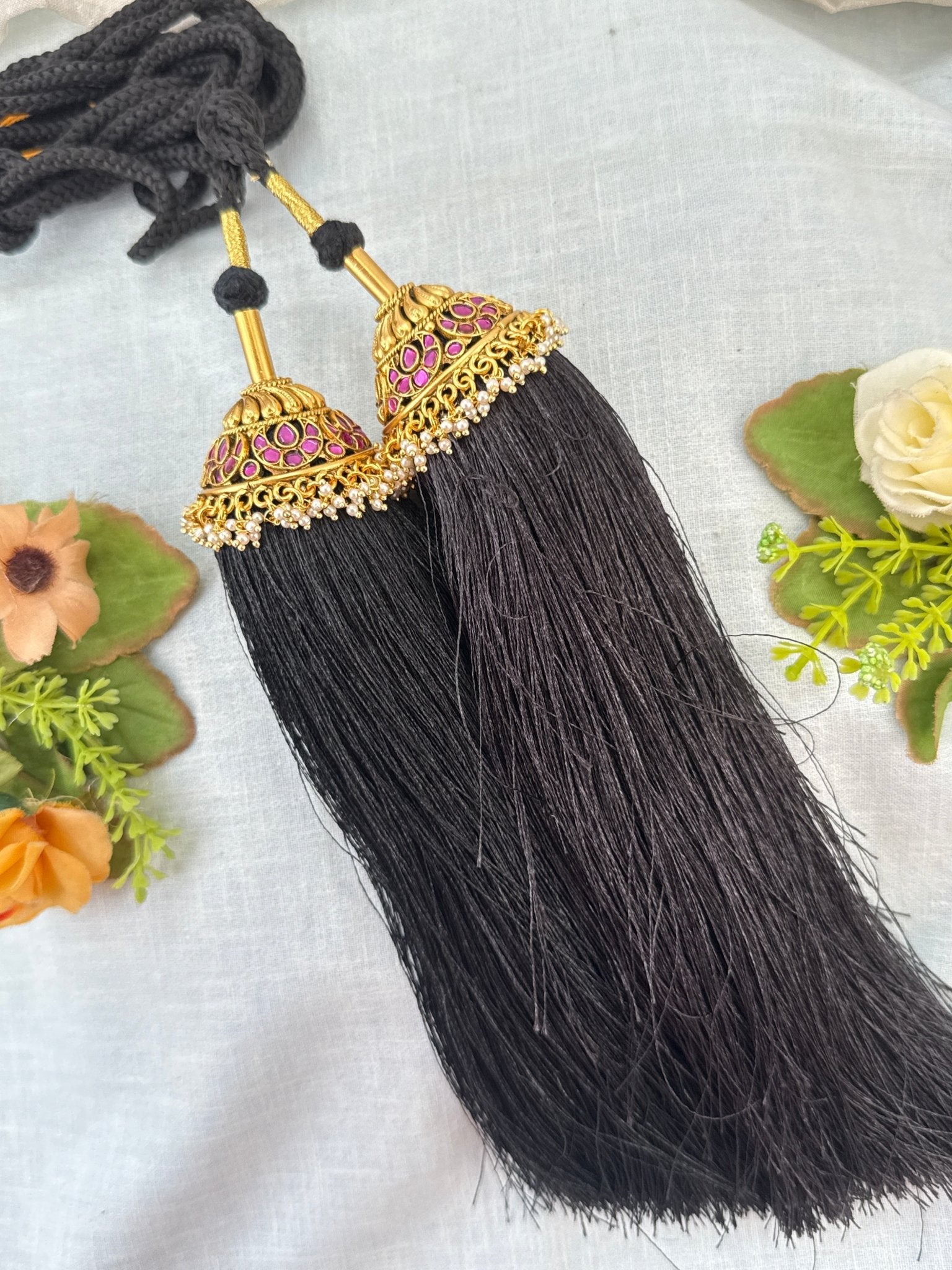 Royal Antique Jadau Bridal Jadai Kuchu Kunjalam 101 - Mahilas