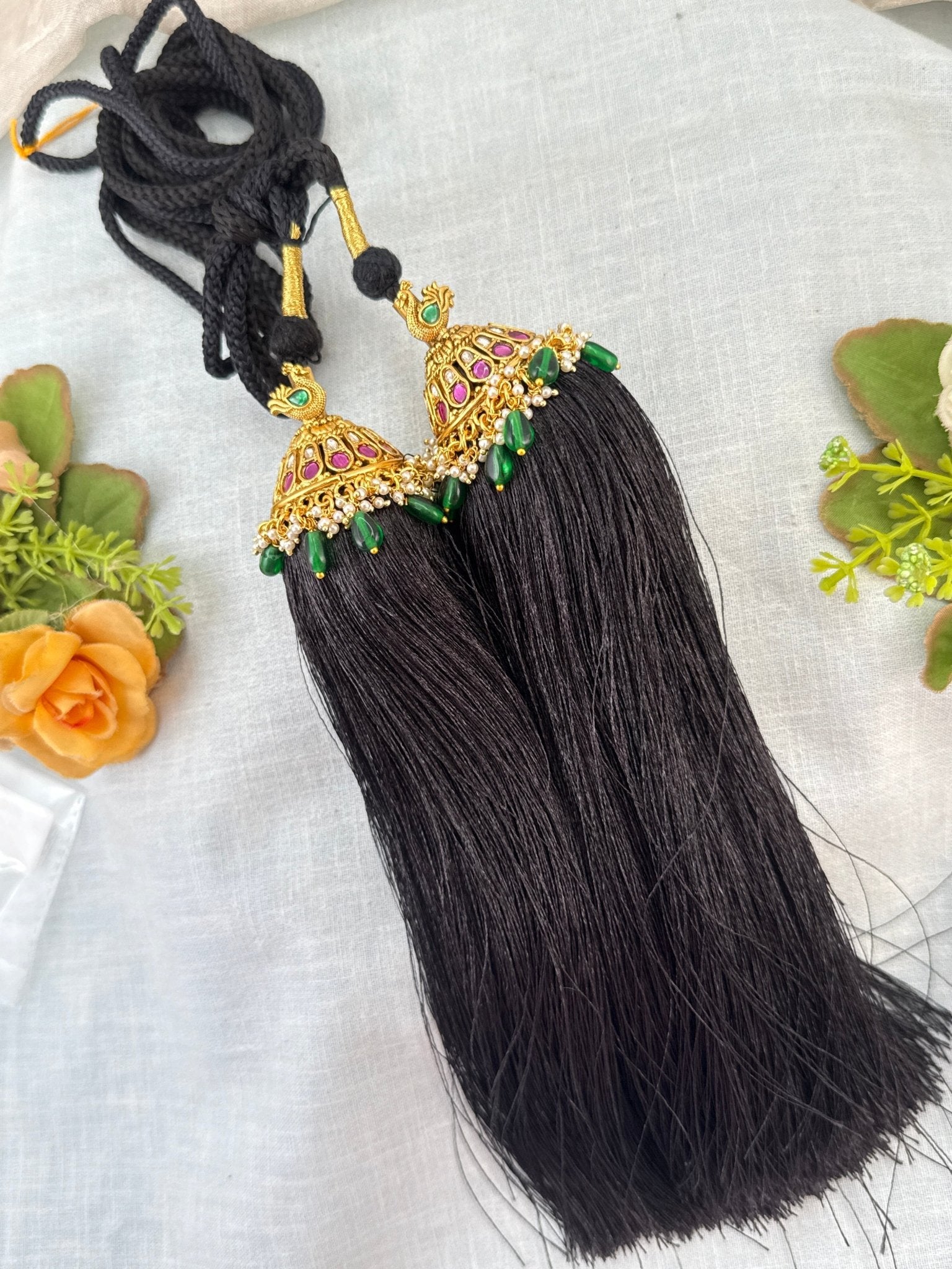 Royal Antique Jadau Bridal Jadai Kuchu Kunjalam 104 - Mahilas