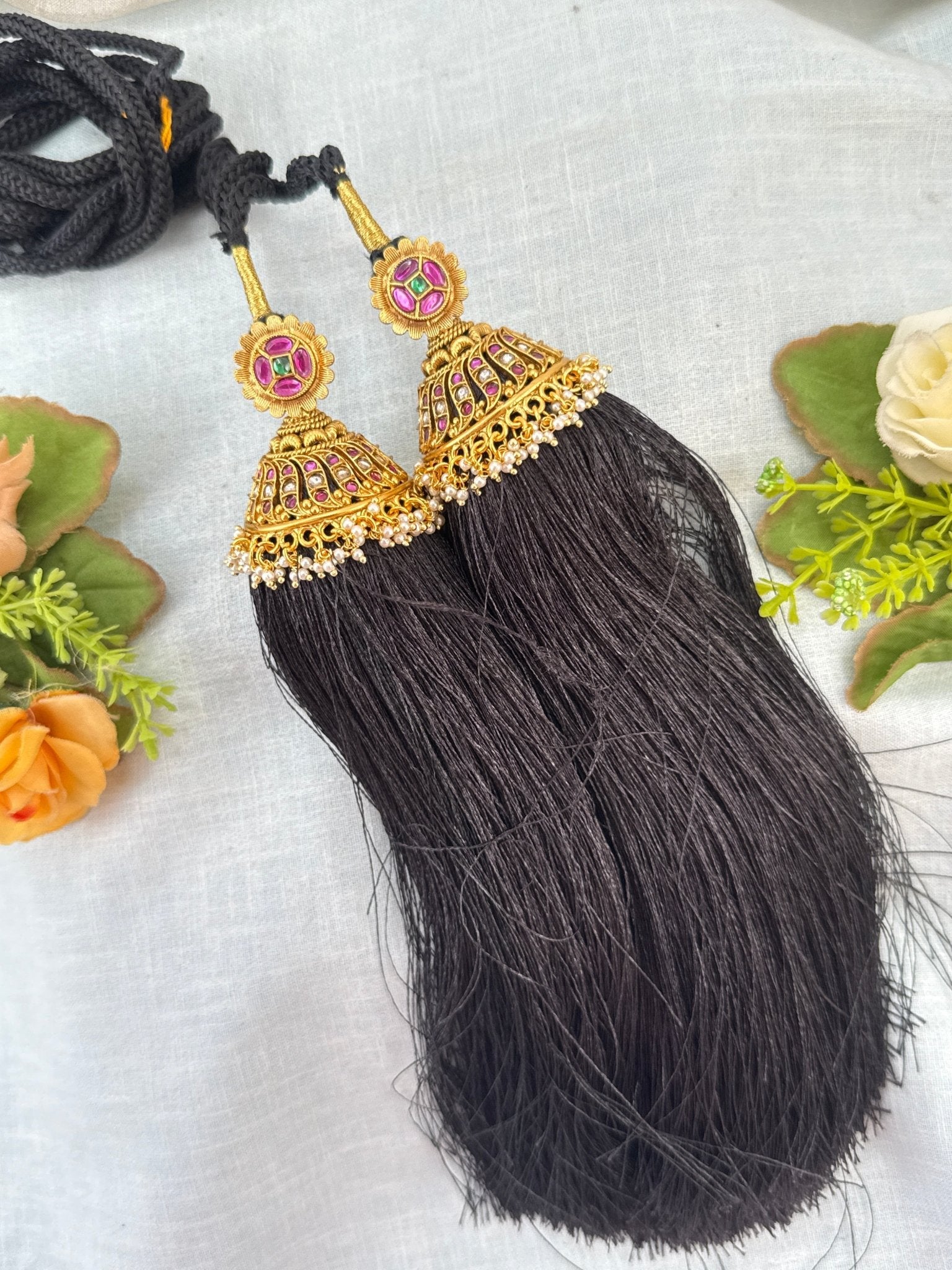 Royal Antique Jadau Bridal Jadai Kuchu Kunjalam 112 - Mahilas