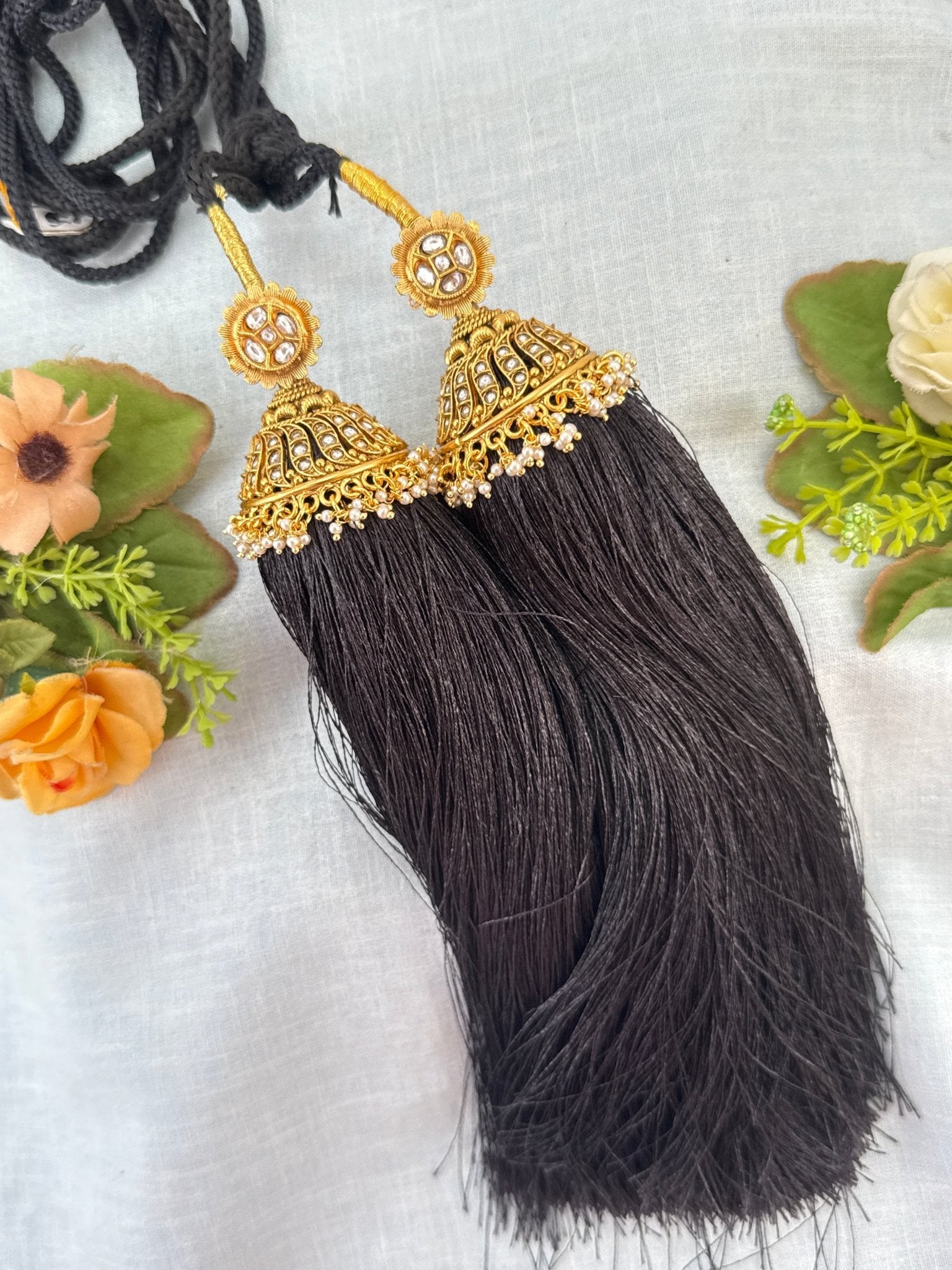 Royal Antique Jadau Bridal Jadai Kuchu Kunjalam 113 - Mahilas