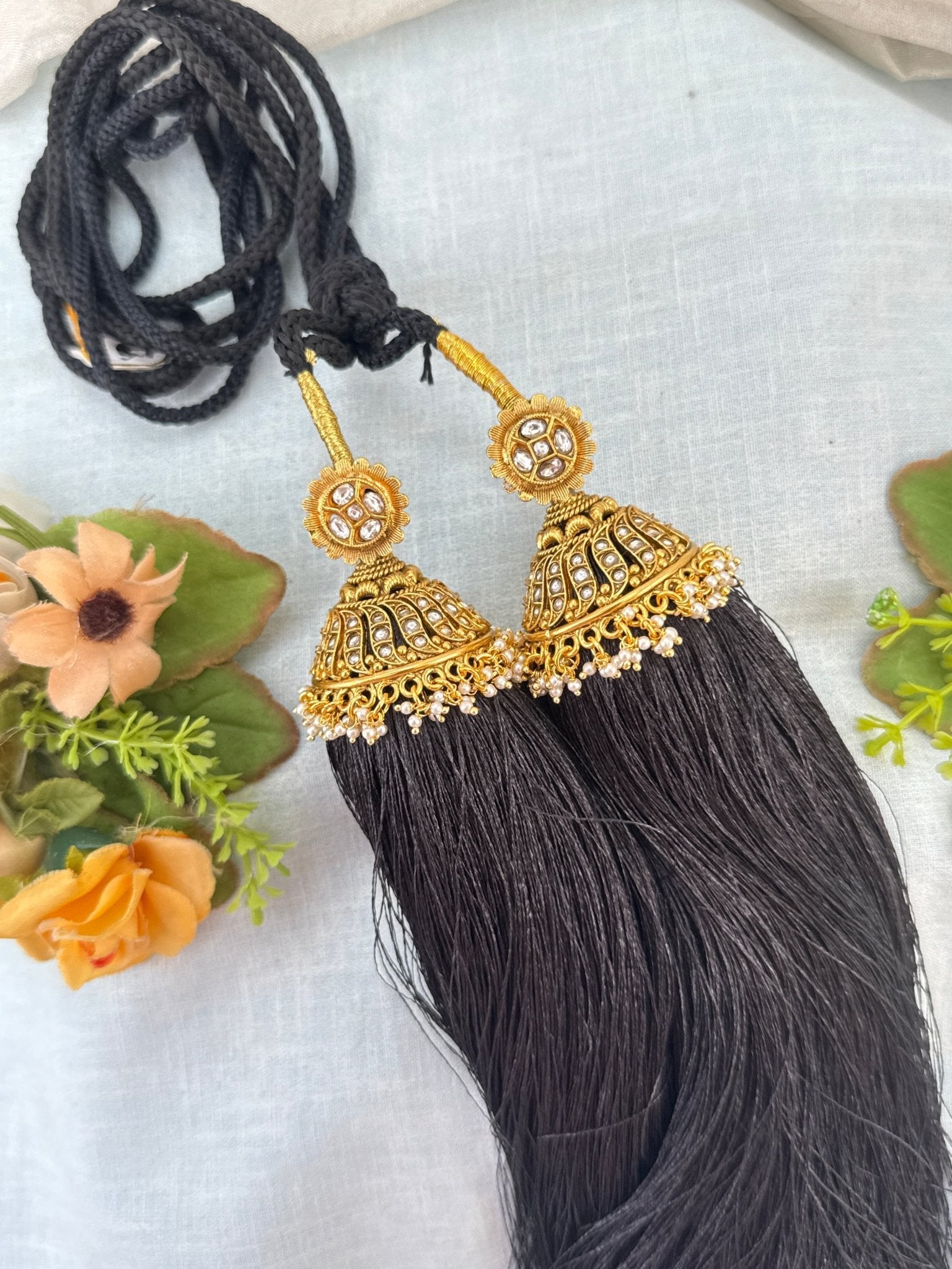 Royal Antique Jadau Bridal Jadai Kuchu Kunjalam 113 - Mahilas