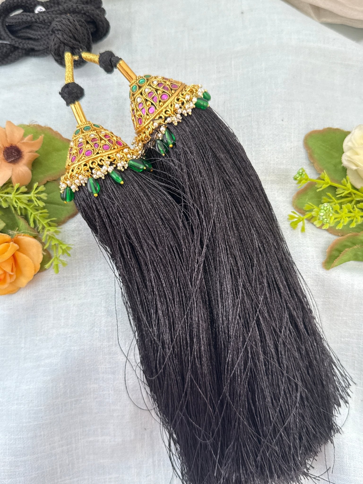 Royal Antique Jadau Bridal Jadai Kuchu Kunjalam 114 - Mahilas