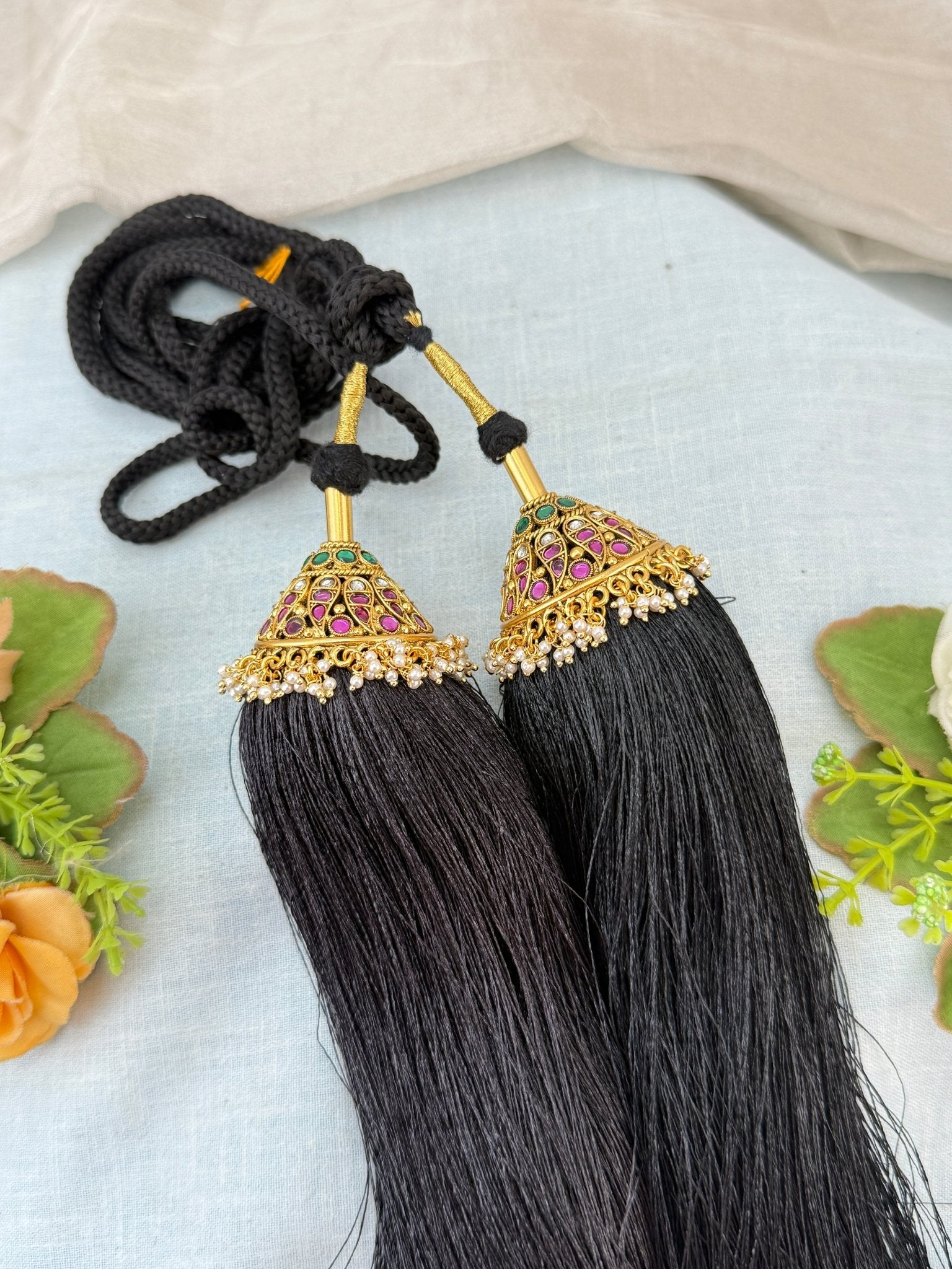 Royal Antique Jadau Bridal Jadai Kuchu Kunjalam 116 - Mahilas