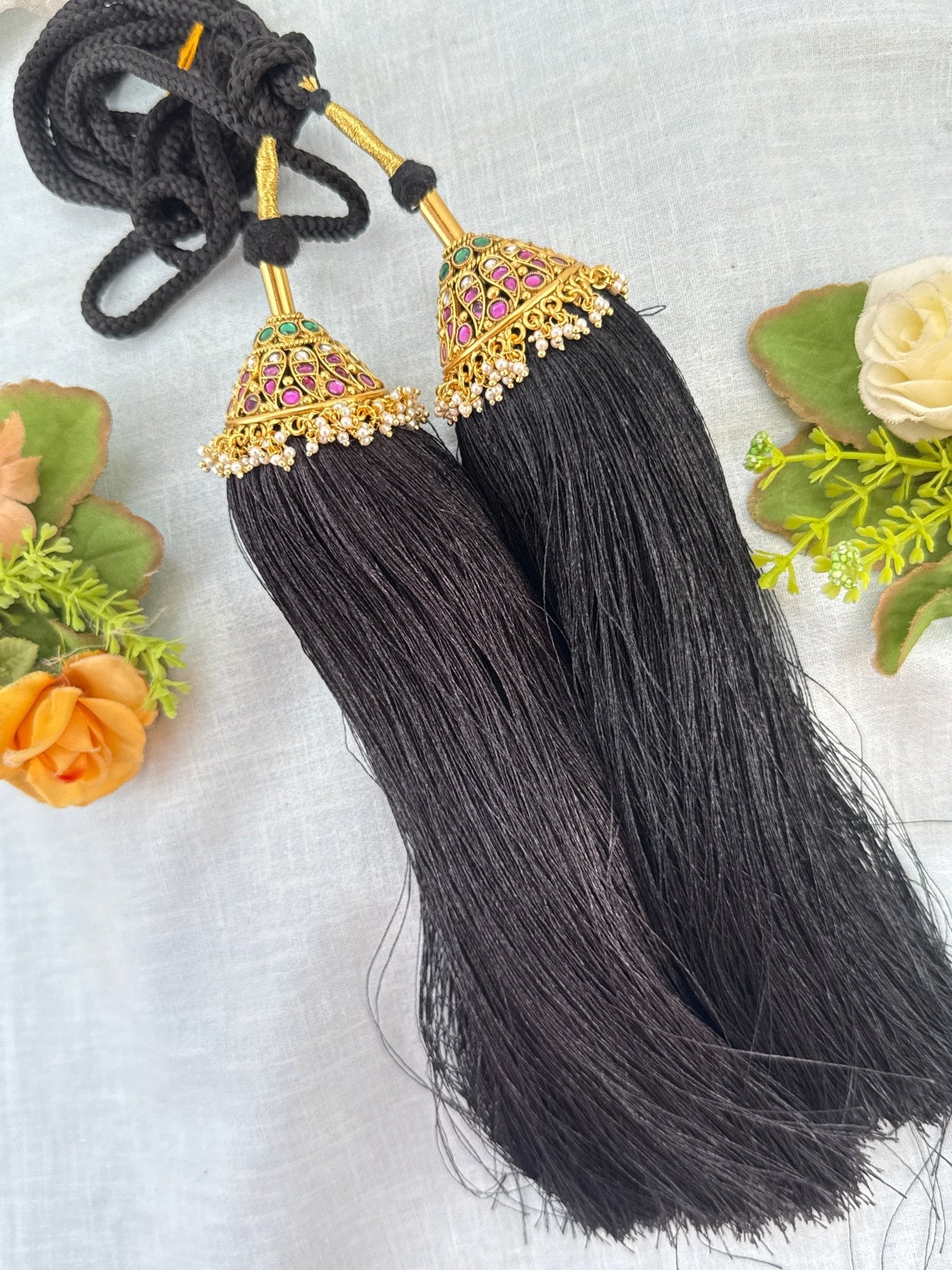 Royal Antique Jadau Bridal Jadai Kuchu Kunjalam 116 - Mahilas