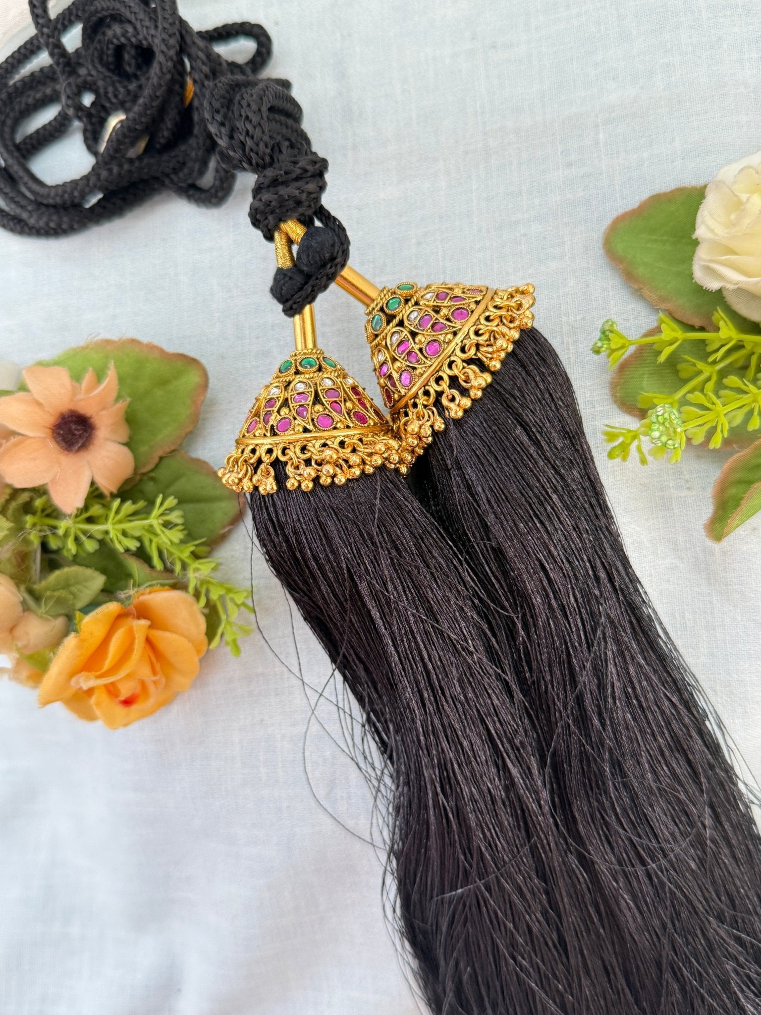 Royal Antique Jadau Bridal Jadai Kuchu Kunjalam 117 - Mahilas